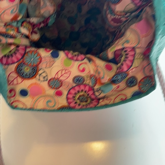 Leather handmade Brothers Sisters Design Studio Purse Tote with Lasso handles - Picture 8 of 16